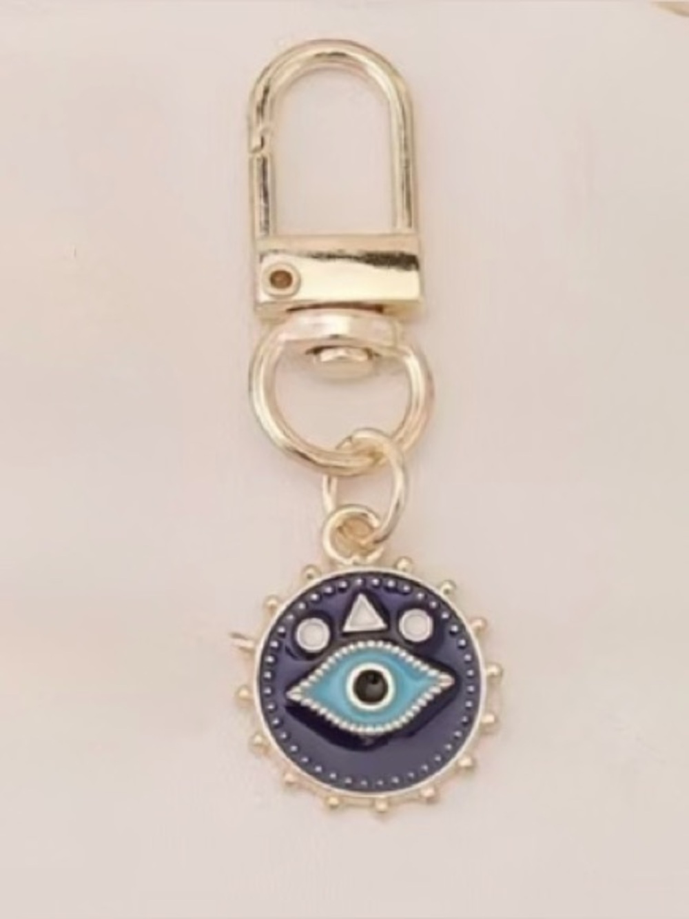 Gold Evil Eye Bag Charm / Keychain - Picture 3 of 3